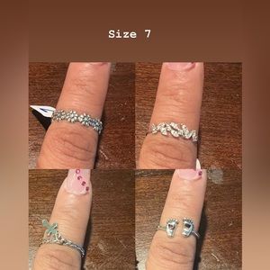 Silver rings for women and girls